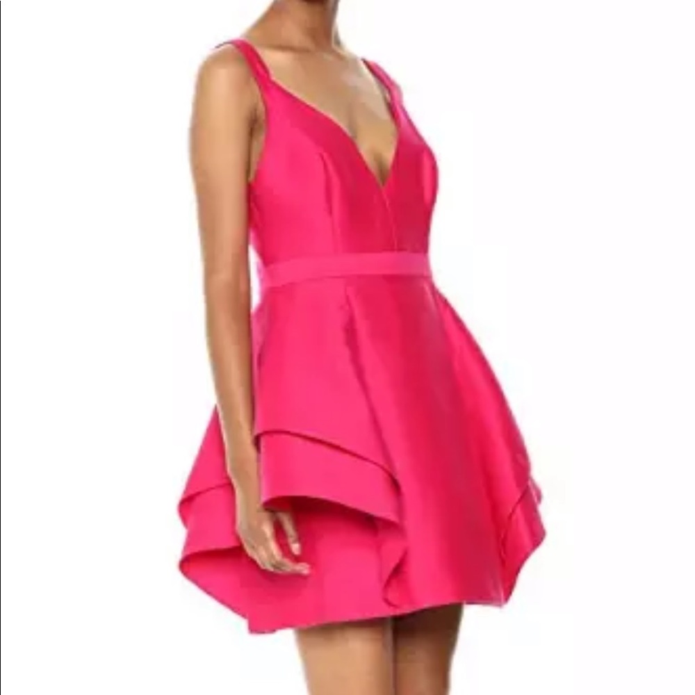 Halston Heritage Flounce Dress